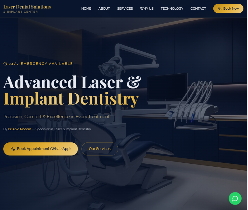 Laser Dental Solutions Website