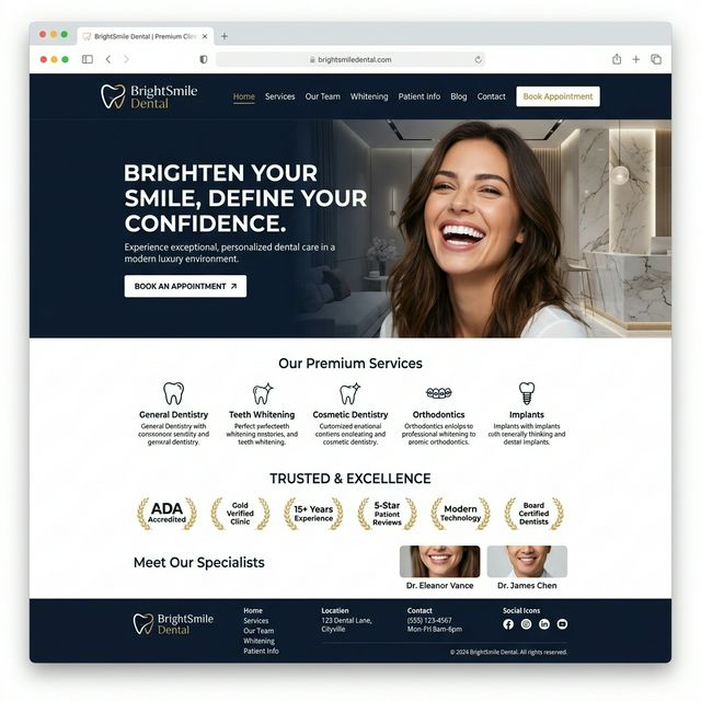 BrightSmile Dental Website